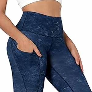 Legging moulant taille haute rouge uni pour femme, style tendance, en tricot, taille XXL, idéal pour l'été - Product Image 2
