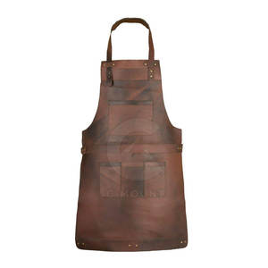 Correas ajustables para cocina y taller Delantal de cuero de seguridad industrial Delantal de cuero personalizado - Product Image 3