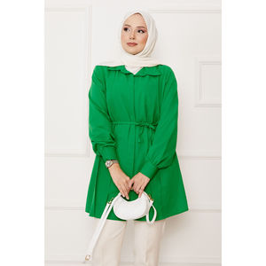 เสื้อฮิญาบ Benetton Modest Tops พร้อมดีเทลจีบและกระดุมซ่อน - Product Image 2
