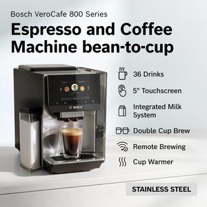 Venta de Fábrica: Máquina de Café y Espresso Totalmente Automática - 36 Bebidas, Cafetera Súper Barista de Doble Taza - Pantalla Táctil - Product Image 2