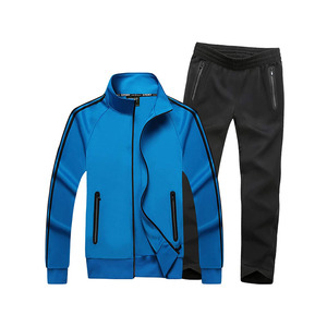 Cotton <b>Polyester</b> <b>Tracksuit</b> For Men With Stand Collar Full Sleeves OEM Service Wholesale Rate Casual Wear / Trending <b>Tracksuits</b> - Product Image 3