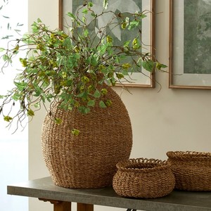 Producto más vendido, jarrones de algas marinas, decoración de florero de flores secas, mesa de bambú nórdico, decoración de madera para el hogar, decoración de habitación ecológica - Product Image 2