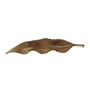 Offre spéciale Plateaux de service structurés à la feuille d'or de luxe Plateaux de service décoratifs en or disponibles Large gamme de plateaux de service - Product Image 3