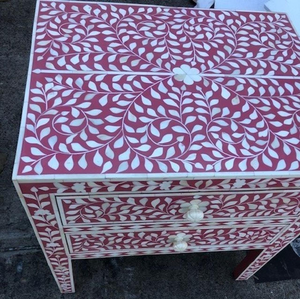 High-End Best Quality Bone Inlay Side Table with Stunning Round Designs Luxury Marble Bedroom Table From India Living Room Use - Product Image 3