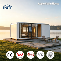 Maisonnette en bois de qualité supérieure, isolation acoustique de haute qualité, maison préfabriquée modulaire, bâtiment extérieur moderne pour hôtel, usage en station balnéaire
