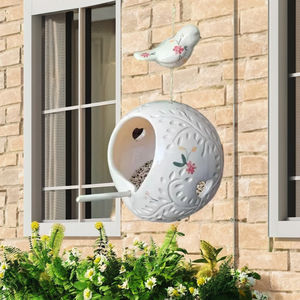 Kuş şekli ile çevre dostu seramik asılı <span class=keywords><strong>Hummingbird</strong></span> <span class=keywords><strong>Birdhouse</strong></span> el yapımı açık kuş evi - Product Image 4