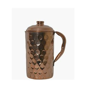 Jarra de agua de cobre puro para los Beneficios de Salud de Ayurveda e hidratación diaria Jarra de cobre hecha a mano con diseño tradicional para el hogar - Product Image 3