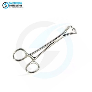 Pince à serviettes manuelle à embout sphérique de précision en acier inoxydable, outil médical réutilisable pour un contrôle sûr du drapage dans les procédures chirurgicales - Product Image 3