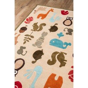 Tamaño personalizado moderno 100% de lana León Tigre estampado alfombra mano copetudo lana de Nueva Zelanda para sala de estar y dormitorio - Product Image 2
