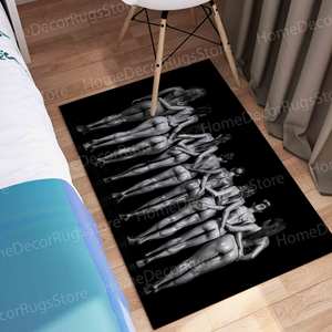 Naked Girls Rug <b>Sexy</b> Girl Rug Woman Butt Rug <b>Erotic</b> Rugs Bridesmaid Gift Luxury Wool Eco-Friendly Patchwork Rug Latex Backing - Product Image 3