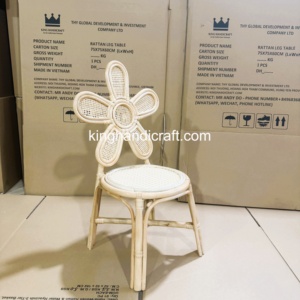 Chaise d'enfant en rotin tressé à la main, chaise de fête pour enfants en rotin naturel de luxe pour décoration de mariage, prix d'usine - Product Image 3