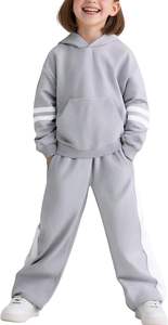 Ensemble sweat à capuche et pantalon en polaire pour filles, mignon, respirant, confortable et durable, tenue pour les enfants, jeux, voyages, quotidien - Product Image 5