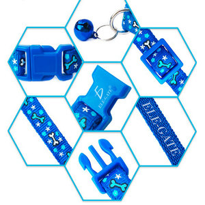 Collar Reflectante de Seguridad Anti-Asfixia Moderno para Perros y Gatos, Impermeable, de Nailon, con Elegante Estampado de Cuero, Accesorio Simple de Seguridad para Mascotas - Product Image 3