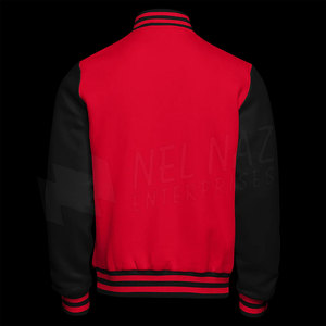 Veste universitaire pour homme de haute qualité, fermeture à boutons, en laine, grande taille, hiver, style streetwear, col montant, veste de style Letterman - Product Image 2