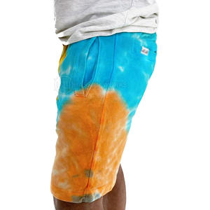 Prix de gros, shorts décontractés pour hommes à usage extérieur, tie-dye, logo personnalisé, surdimensionnés, légers, 100% coton, taille mi-haute, séchage rapide - Product Image 6