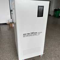 Stabilisateur de tension triphasé AC SVC/TNS-100KVA entièrement en cuivre pour ligne de production industrielle