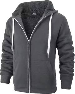 Nouvelle arrivée pour les hommes hiver pull à capuche zippé polaire 300g poids lourd toutes les tailles disponibles Logo personnalisé Design fabricant - Product Image 1