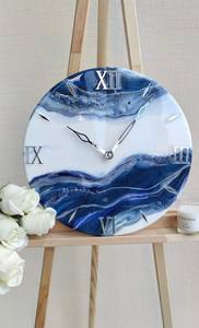 AVANTAGE : Horloges murales modernes en résine époxy numérique pour le salon et la cuisine, décoration intérieure, cadeau au design antique - Product Image 2