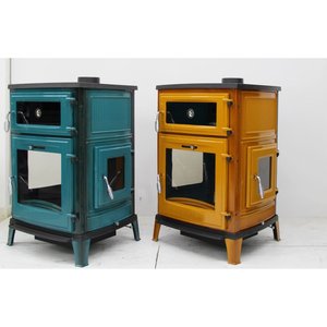 Estufa de Leña Moderna y Ecológica Modelo Dorello MF205, de Hierro Fundido, para Interiores, con Combustible de Pellets de Madera, para Cocina, Villa, Colorida - Product Image 2