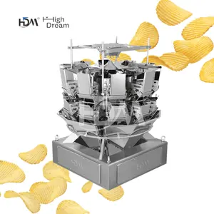 Basic Series 20 Head 1.6L Plain Hopper Cookies Snack Chips Multihead Weigher