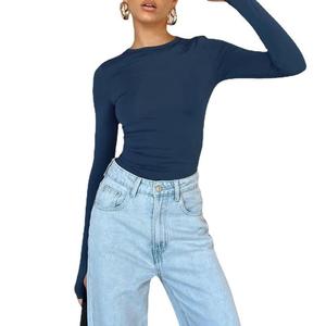 T-shirts pour femmes, coupe ajustée, anti-rides, en soie/coton, nouveau design, tendance, haute qualité, produits d'exportation, marque MOMO BD du Bangladesh, meilleur choix - Product Image 2