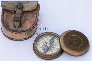 Nautica antica bussola poesia in ottone con copertura in pelle vecchio stile bussola nautica in ottone con incisione poesia - Product Image 3