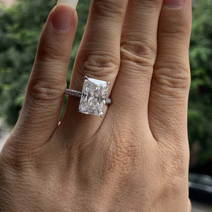 แหวน3กะรัตชุบทอง18K 925แหวนเพชรโมอิส - Product Image 4