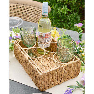 Boîte à bouteilles de stockage d'eau en jacinthe Design élégant pour un stockage domestique pratique - Product Image 3