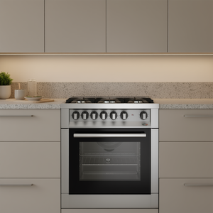 Cocina de Gas Lofra de 5 Quemadores con Horno Eléctrico MAXIMA M76MF C, Acero Inoxidable Clase A (70x60x90.5cm) - Product Image 3