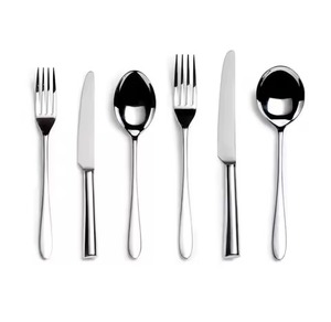 Ensemble de couverts en acier inoxydable pour hôtel, couverts modernes mats, couverts en acier inoxydable pour restaurant, ensemble de fourchettes et de couteaux - Product Image 1