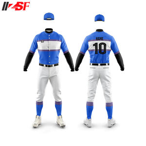 Nouveaux uniformes de baseball OEM unisexe tissu de maille personnalisé de gros sublimé antibactérien respirant protection UV logo personnalisé - Product Image 4