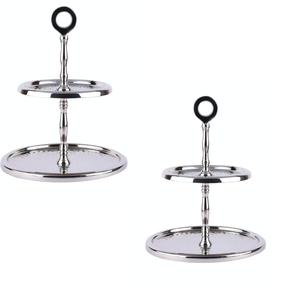 New Arrival Home <b>Decorative</b> Centerpiece Birthday <b>Cake</b> Presentation Classic <b>Cake</b> Pedestal With Two Tier Bulk <b>Supplies</b> From India - Product Image 5