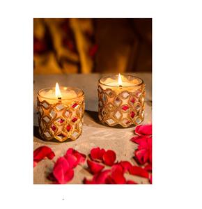 Ornements Décor Style Classique Bougie En Verre Pour La Décoration Intérieure Bougeoir En Cire De Verre Pour La Décoration De Festival Noir Fini - Product Image 6