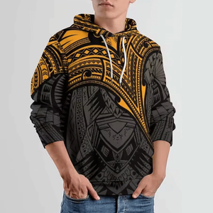 Nouveau style de sweats à capuche grande taille pour hommes, vêtements décontractés à sublimation entièrement personnalisés - Product Image 2