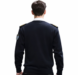 ชุดยูนิฟอร์มเจ้าหน้าที่รักษาความปลอดภัย ผ้าวูลทวิล สำหรับทุกฤดู แบบ unisex สำหรับชุดทำงาน เสื้อสเวตเตอร์ ชุดตรวจจับเข็ม ต่อผ้าแบบไร้รอยต่อ - Product Image 2