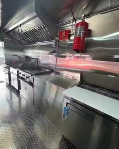 รถขายอาหารเคลื่อนที่เคลื่อนที่ได้มีอุปกรณ์ครบครันรถขายอาหารไอศกรีมรถเข็นขายอาหารกลางแจ้ง - Product Image 3