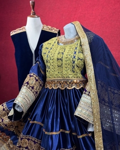 Pakistani Afghani <b>Dress</b> New Trending Pakistan Made <b>Long</b> Frock Beautiful <b>for</b> <b>Eid</b> From WS INTERNATIONAL Beautiful Suit 608 - Product Image 3