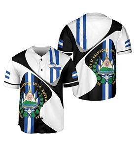 Nueva Camiseta de Béisbol de México con Diseño Único, Ropa Deportiva, Cuello en V, Botones, Sublimación, 100% Poliéster, Secado Rápido, Transpirable - Product Image 1