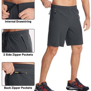 Pantalones cortos para correr para hombre, pantalones cortos informales transpirables de verano, pantalones cortos con cintura elástica de tela de poliéster para hombre superventas - Product Image 1