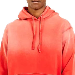 Applique Broderie Lourd À Capuche En Détresse Pull Veste Acide Vintage Lavage Hommes Streetwear À Capuche & sweats - Product Image 4