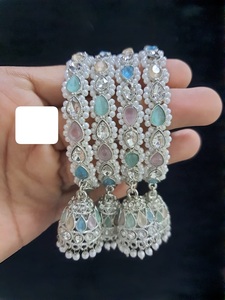 ชุดกำไลปักแบบมีศิลปะเพื่อเสริมสร้างชุดเดรสปาร์ตี้แบบดั้งเดิมและลุคลำลองสไตล์ชนเผ่าจากอินเดีย - Product Image 2