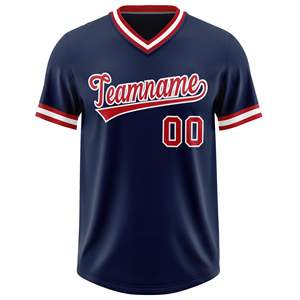 Chemise à manches courtes col en V maillot de Baseball vierge pour hommes décontracté uniforme de sport d'équipe actif vêtements de Baseball et de Softball - Product Image 2