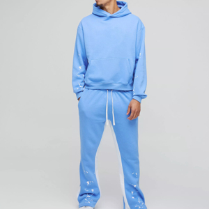 Chándales acampanados personalizados de alta calidad para hombre, ropa deportiva con capucha para entrenamiento, jogging, gimnasio, con impresión de logotipo para invierno - Product Image 1