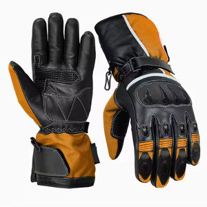 Private Label Your Own Logo Customized Leather Motorbike <b>Gloves</b>-High Quality Heat Resistant Breathable & Durable <b>Silicone</b>-Free - Product Image 1