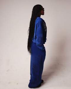 Sweat à capuche vintage personnalisé et pantalon de survêtement ensemble deux pièces DTG sérigraphie survêtement évasé délavé au soleil et à l'acide survêtement pour hommes - Product Image 5