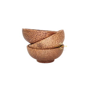 Bol en bois de coco artisanal, bol en bois naturel pour salade, fruits et collations - Product Image 1