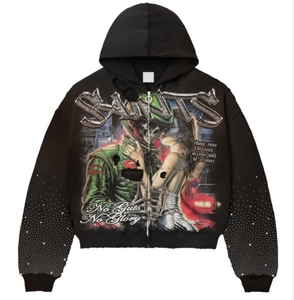 Servicio OEM OPDM, Diseño Personalizado Aceptable, Sudaderas con Capucha y Cremallera, Alta Demanda, Más Vendidas, Bordadas e Impresas para Hombre - Product Image 1