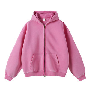 Sweat à capuche oversize haute couture avec délavage acide, finition vintage délavée au soleil et détails brodés de luxe. - Product Image 2