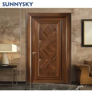 <span class=keywords><strong>Puerta</strong></span> <span class=keywords><strong>de</strong></span> madera maciza <span class=keywords><strong>de</strong></span> <span class=keywords><strong>caoba</strong></span> pintada Diseño Interior estilo americano personalizado Sunnysky <span class=keywords><strong>precio</strong></span> - Product Image 3