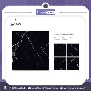 Azulejo de Porcelana de Diseño Moderno con Acabado Brillante de 600x600mm y 600x1200mm, Acabado Mate de 5mm, Resistente a los Ácidos, Vitrificado RAYKAS - Product Image 2